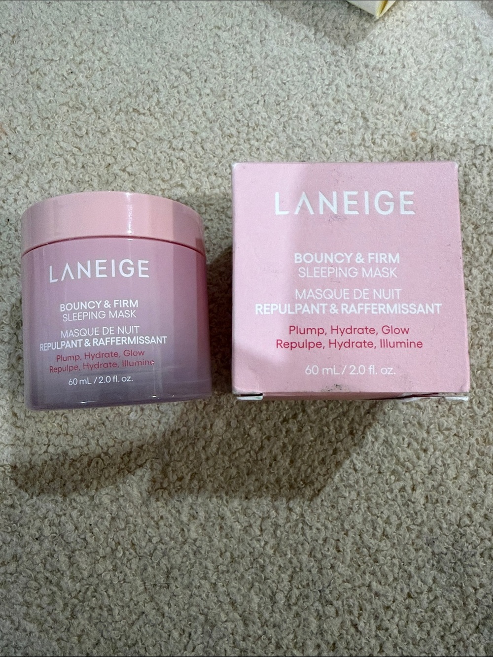 LANEIGE Bouncy & Firm Sleeping Mask - NEW Seal Broken